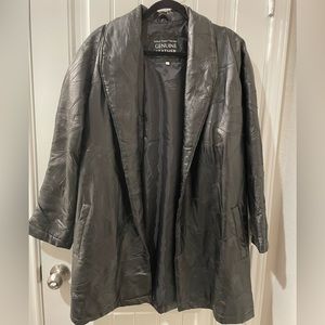 Italian Stone Design Genuine Leather Jacket